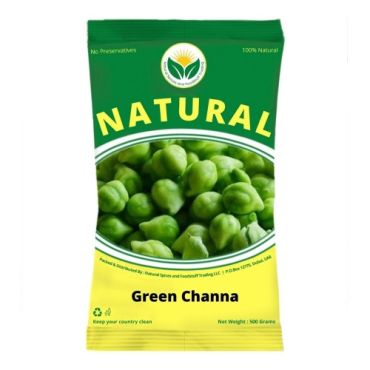 Natural Spices Green Channa, 500 G (Green Chickpea)